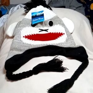 Polar Wear Unisex Knitted Animal Hat,Monkey, NWT